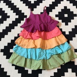 Gymboree Jungle Gem Sz5 Tiered Summer Dress